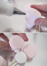 DIY kimppuja vaahtokarkkia, marmeladia ja muita ainesosia, valokuva, mestarikurssi aloittelijoille askel askeleelta