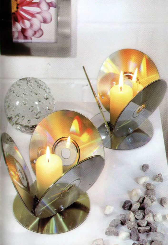 håndverk fra gamle cd -plater