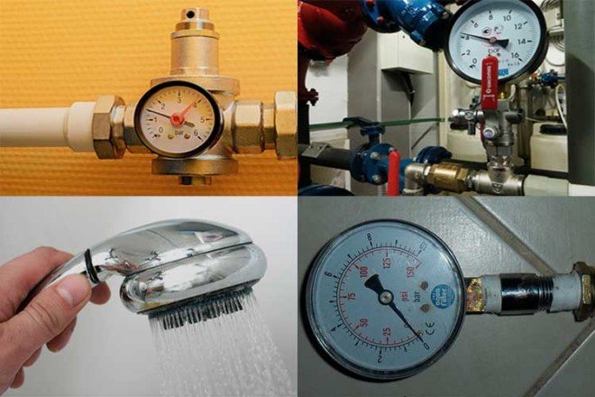 Druck in den Wasserversorgungssystemen eines Privathauses