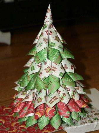 עץ חג מולד DIY מדפי מגזינים
