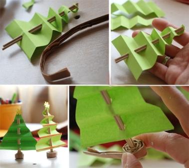 Vyrobte si vánoční stromeček vlastními rukama. Mistrovská třída