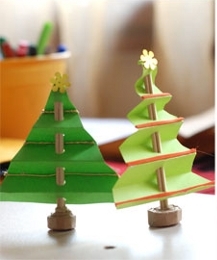 DIY vánoční stromeček řemesla pro děti
