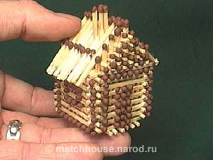 domik-iz-spichek035 Hvordan lage et slott av fyrstikker med egne hender