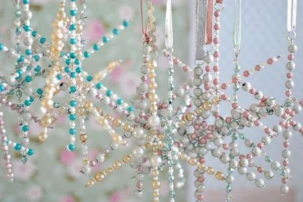 Basteln für das neue Jahr aus Perlen