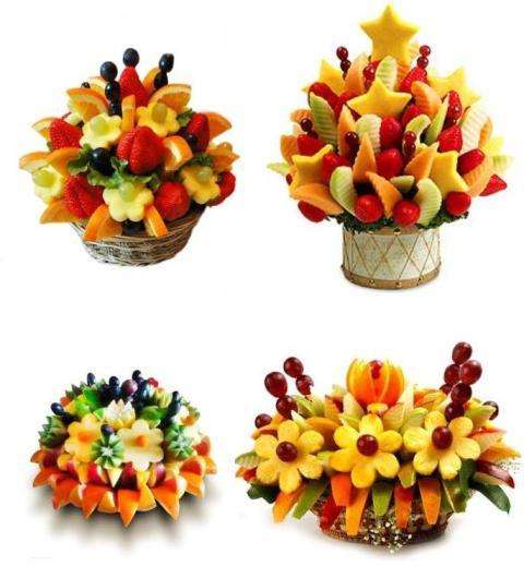 DIY ovocná kytice