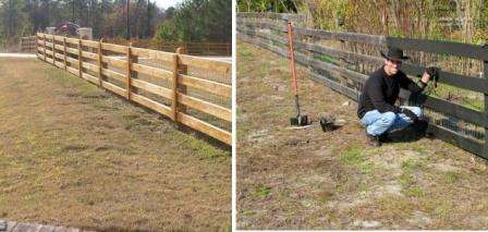 udělejte si sami dřevěný plot na ranči