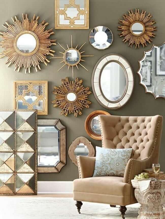 Wandspiegel in verschiedenen Designs