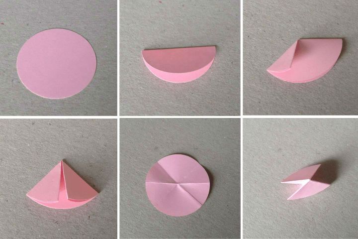 שלב אחר שלב הרכבה של כדור אוריגמי לשנה החדשה ממודולים עגולים