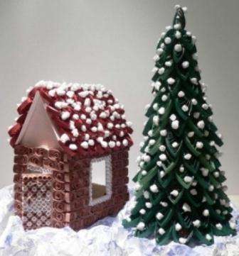 vánoční řemesla z quillingu