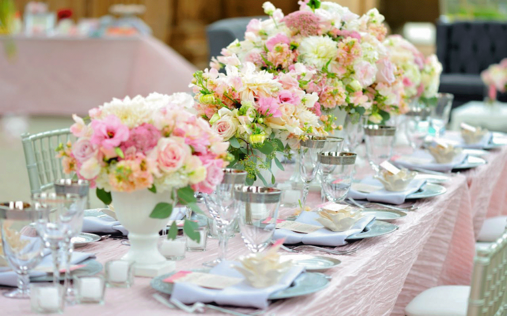 עיצוב שולחן חתונה לחתונה