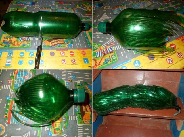 DIY mesterklasse håndflate fra plastflasker