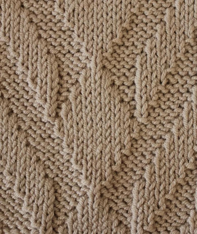 Dichte Häkel- oder Strickmuster mit Diagrammen und Beschreibungen