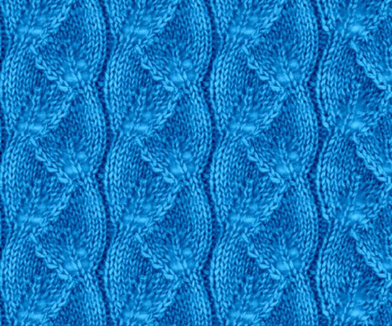Dichte Häkel- oder Strickmuster mit Diagrammen und Beschreibungen