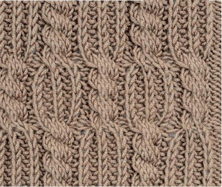 Dichte Häkel- oder Strickmuster mit Diagrammen und Beschreibungen