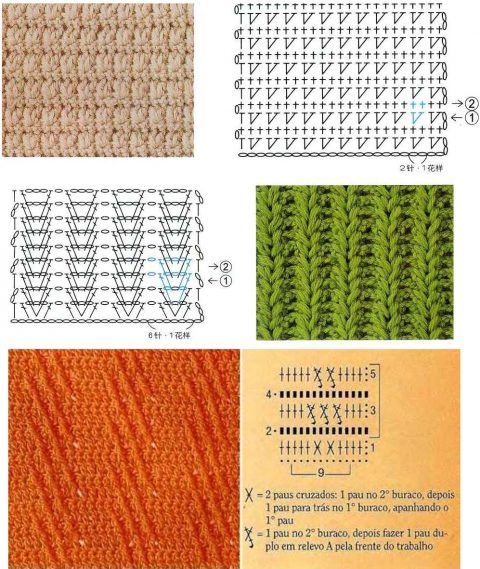 coole Muster zum Stricken dichter Häkelmuster