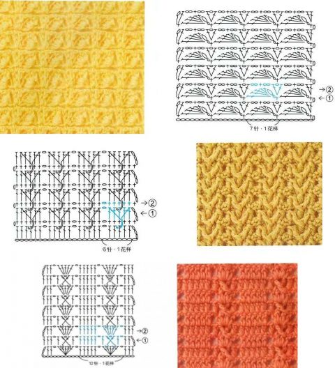 coole Muster zum Stricken dichter Häkelmuster