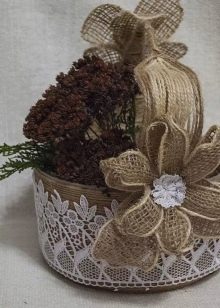 DIY jutová řemesla krok za krokem: snadné pokyny s fotografiemi a popisy