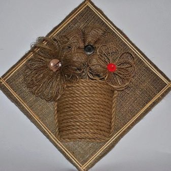 DIY jutová řemesla krok za krokem: snadné pokyny s fotografiemi a popisy