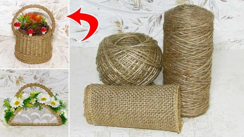 DIY jutová řemesla krok za krokem: snadné pokyny s fotografiemi a popisy