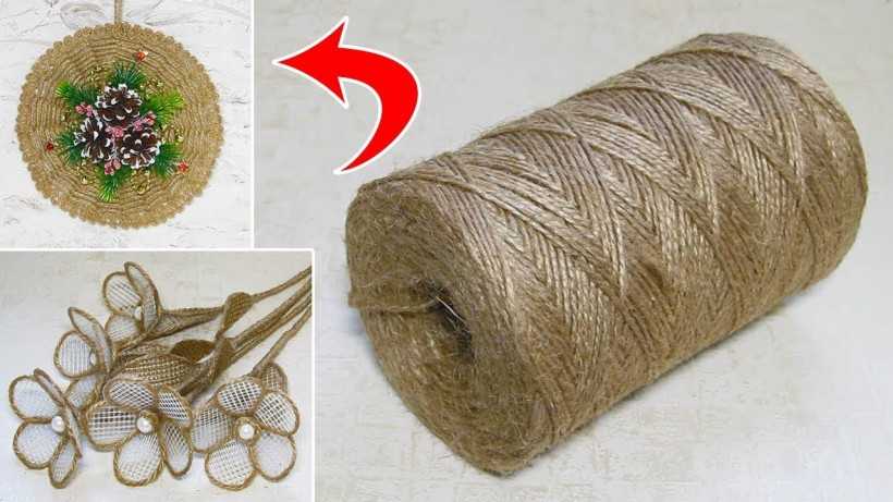 DIY jutová řemesla krok za krokem: snadné pokyny s fotografiemi a popisy