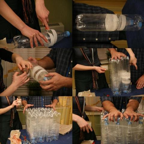 Osmanská z plastových lahví s fotografií