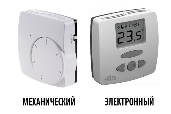 typy termostatů