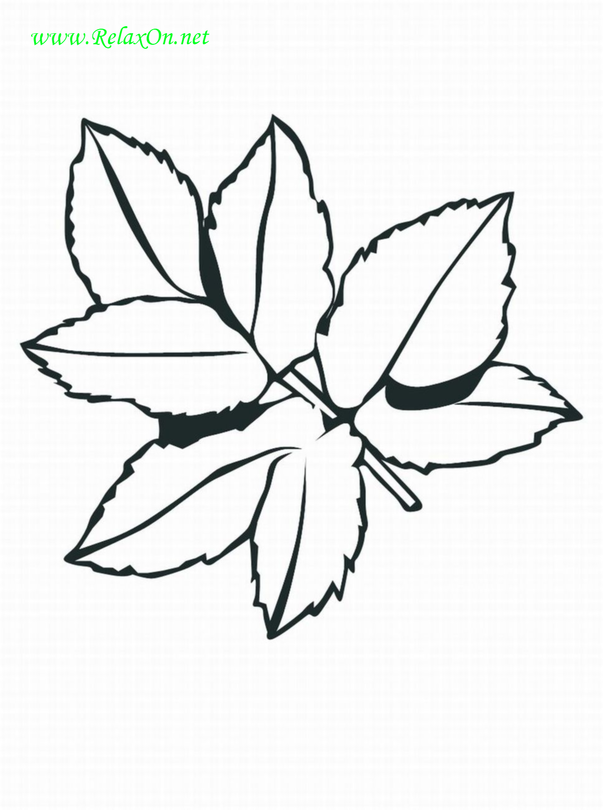 Blätter Schablone-2