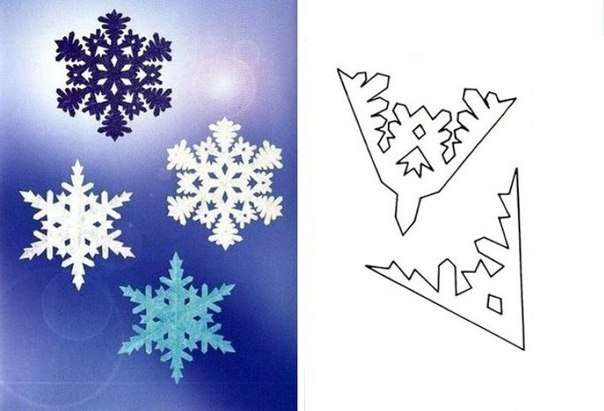 Zvažte tyto jednoduché diagramy, které vám pomohou vytvořit roztomilou vánoční sněhovou vločku: