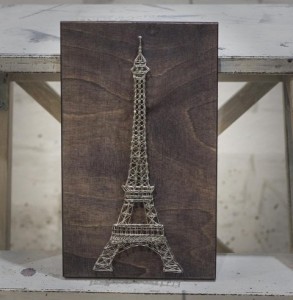 Meisterklasse Eiffelturm in String Art Technik
