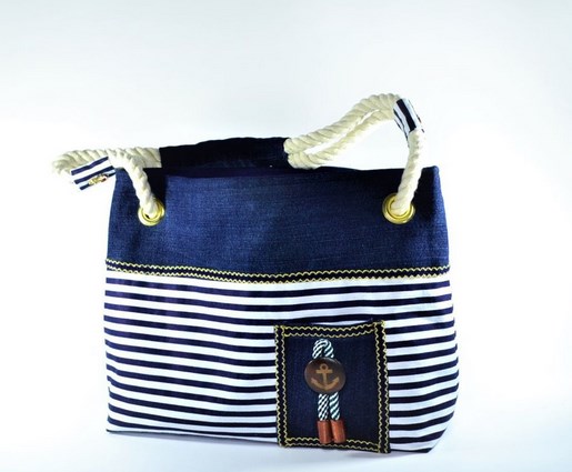 Ferdig denimveske