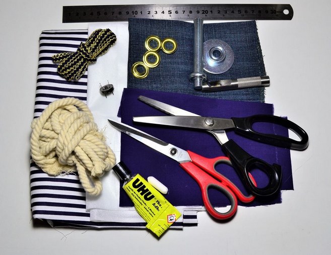 Sommerveske i denim
